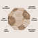 Zinnia Modern Floral Textured Weave Brown/Cream Indoor/Outdoor Rug