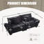 2 Seater Corduroy Sofa-687387831