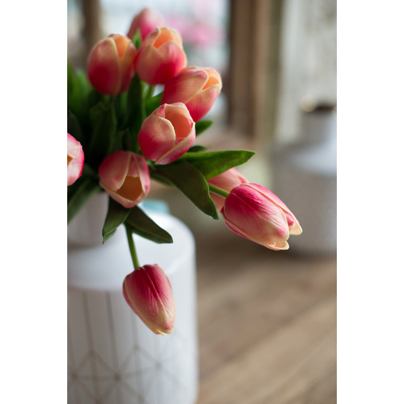 Fausse tulipe Tucson, H 5,1 po x l 3,4 po x P 3,4 po, Rose