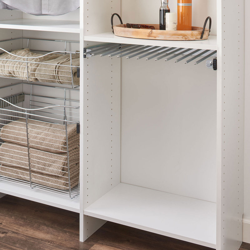 Rev-A-Shelf 30" Pull Out Wire Pant Rack for 16 Pairs, Chrome, PSC-3014CR, 2 Pack