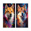 Ensemble de salon mural moderne 2 pièces Shiba Inu Spirit-1672699774-1672699773