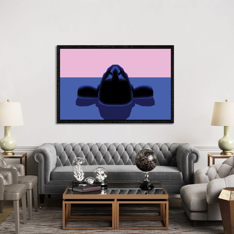 Breath, 2020 by VCalvento - Print on Canvas, Black Framed, 152.5 cm H x 101.5 cm W