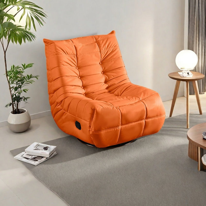 Fauteuil inclinable en tissu de conception ergonomique, Orange