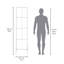 Meuble d'appoint Matt Gray Hight avec 4 tablettes
