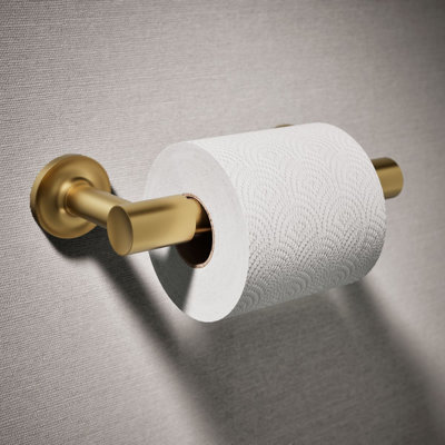 Purist Pivoting Toilet Paper Holder, Wall-Mount Bathroom Toilet Paper Holder