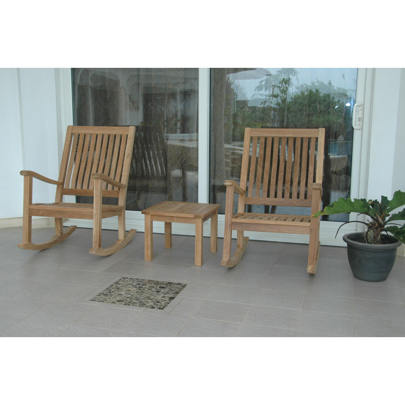 Bahama Outdoor 3 - Piece Teak Dining Set