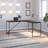 Ovia L-Shaped Metal Base Writing Desk-2109017887