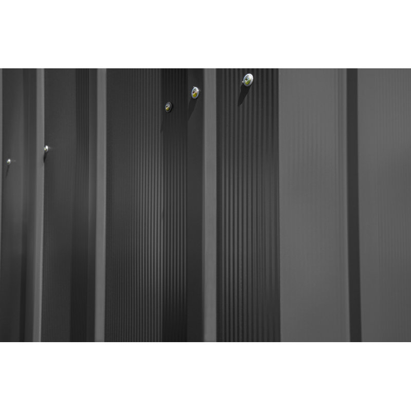 6 ft. x 7 ft. Charcoal Steel Vertical Storage Shed
