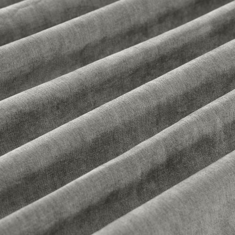 Canapé modulaire en chenille 85 pouces gris foncé, canapé en L en forme de L avec repose-pieds, combinaison de bricolage pour le salon