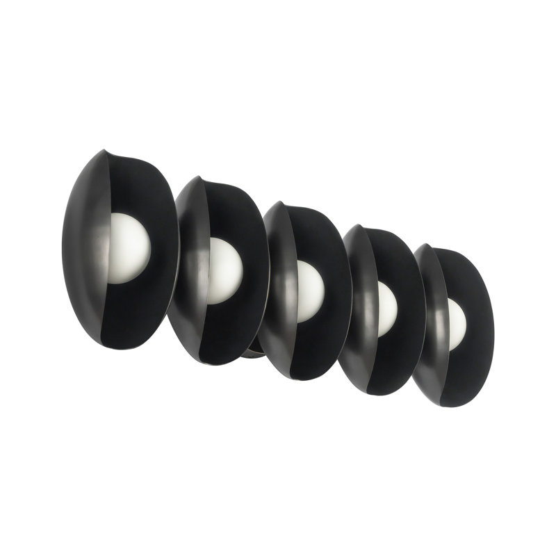 Cortez 26-in White dimmable LED Bathroom Vanity Light, Oil Rubbed Bronze