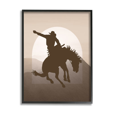 Silhouette de cowboy moderne par Karen Smith