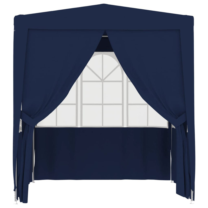 vidaXL Professional Party Tent with Side Walls 8.2'x8.2' White 0.3 oz/ft², White, 98.4"W x 98.4"D x 94.5''H