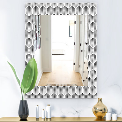 Miroir de salle de bain traditionnel Great Wave inspiration