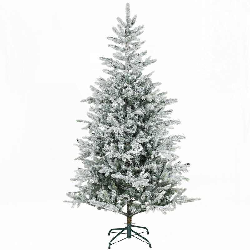 Arbre de Noël artificiel givré 6 pi avec branches réalistes