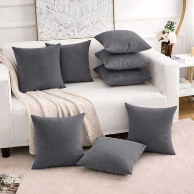 Luxury Velvet Soft Decorative Throw Cushion Cover Set of 8 Cases 