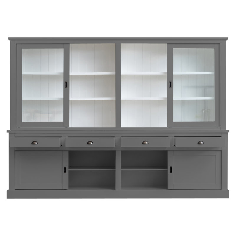 Butler Display Cabinet, Mouse Grey 