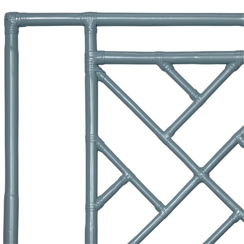 Tête de lit en rotin Cowden , Simple, Bleu régate