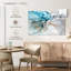 Impression sur toile bleu marbre liquide-2096851454