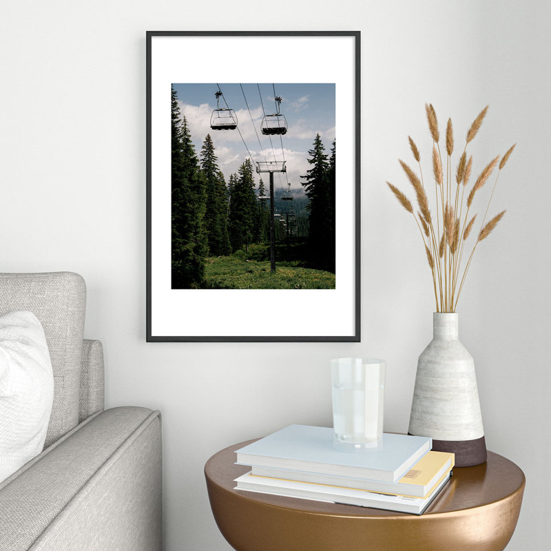Reproduction d'art encadrée en métal Hannah Kemp Forest, Noir, H 19 po x l 13 po