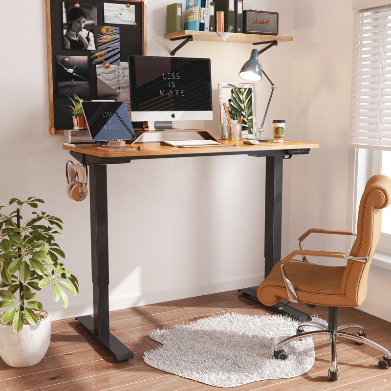 Bureau pour travailler debout à hauteur réglable, Bloc de boucher, H 46 po x l 48 po x P 24 po