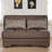 Sehr Chenille Armless Loveseat, Brown