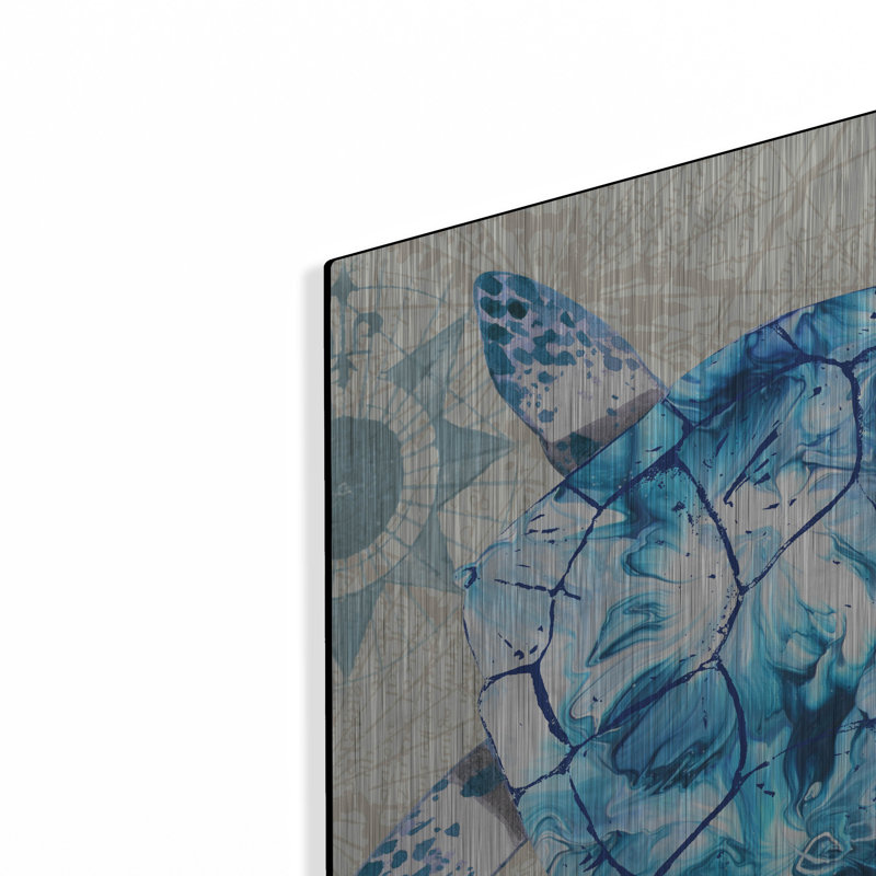 «Coastal Collection C» par Jean Plout, art mural en métal, H 36 po x l 36 po