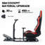 Anman Racing Simulator Cockpit Frame with Red Seat Compatible with Logitech/Thrustmaster/PXN, Not Include Steering wheel & Wheels & Pedals and Shifter Handbrake