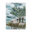 «August Grove® Melissa Wang Sheep By The River I», art mural sur toile-403618872