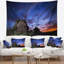 Paysage, nuit d'été, tapisserie, ciel bleu-28502421