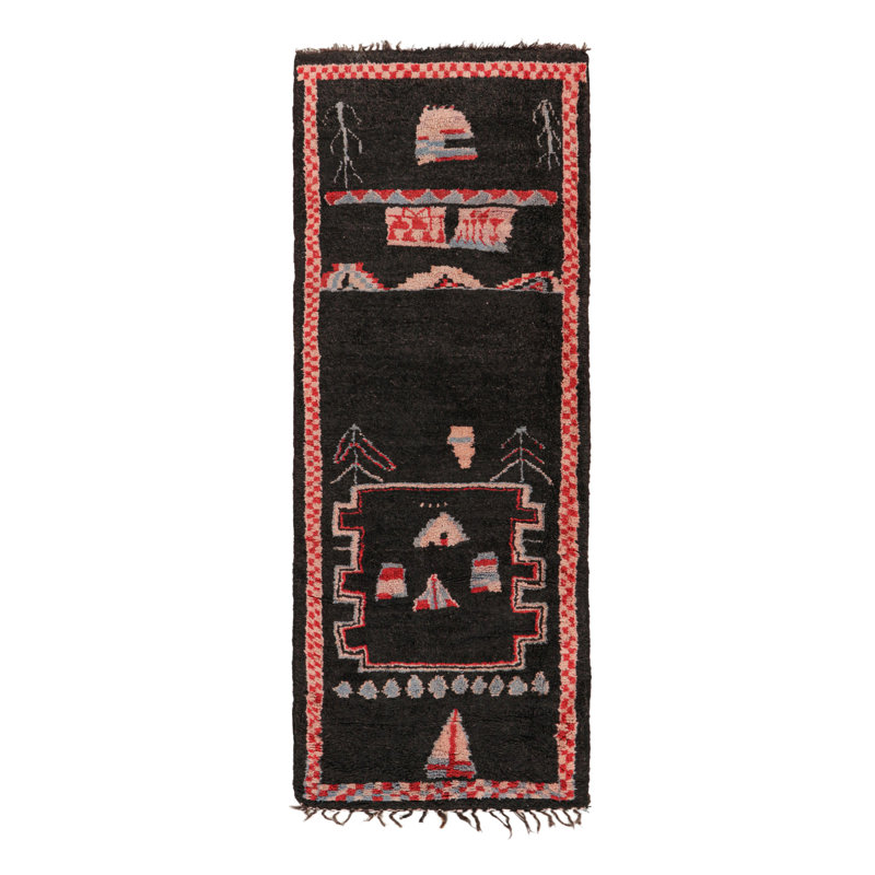 One-of-a-Kind 3'11”x10'4” Hand Knotted Area Rug