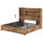 Sherell Full Size Bed Frame with 4 Storage Drawers,Brown-100845097-100845096