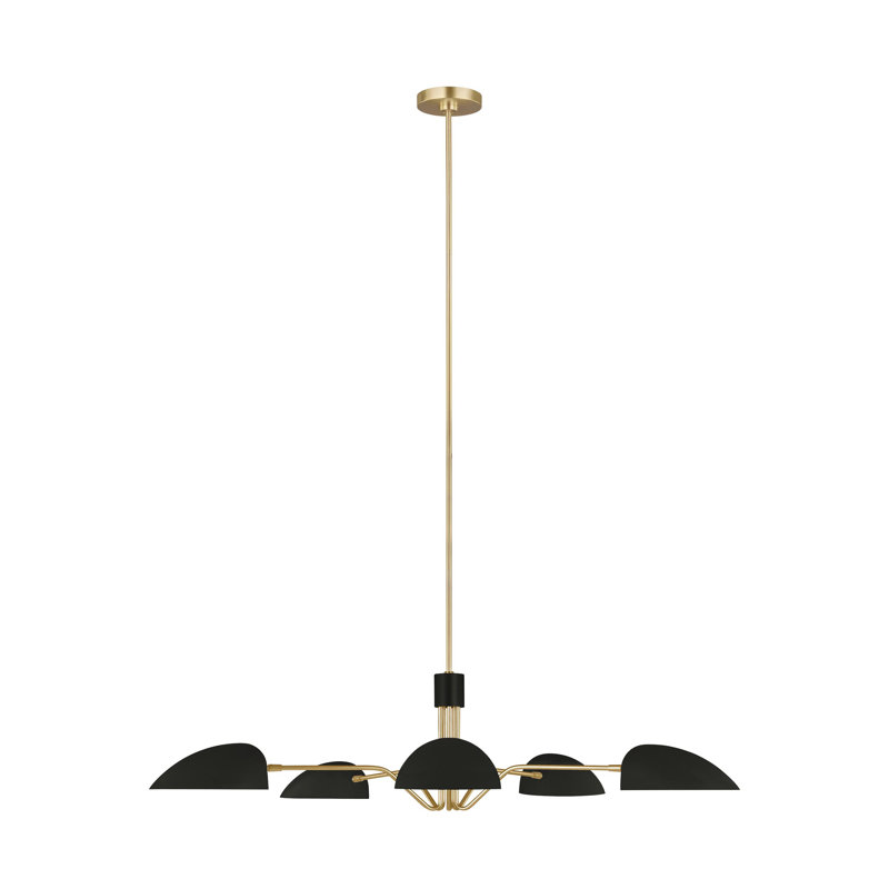 Adarna 5-Light Chandelier, Midnight Black