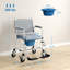 Fauteuil roulant de chevet avec siège rembourré