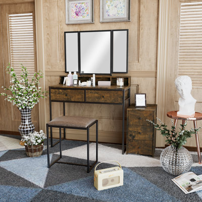 Kimberlee Dressing Table with Mirror