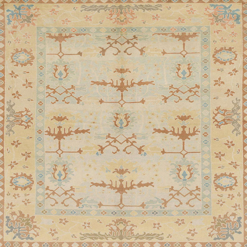 Tapis abstrait moderne 1612, Carré 7 pi