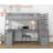 Graettinger Kids Twin Loft Bed with Drawers-1221813580