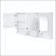 Armoire à pharmacie 55 po à miroir avec tablettes ouvertes et tablette réglable - blanc