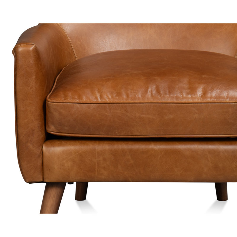 Patron Leather Wingback Chair
