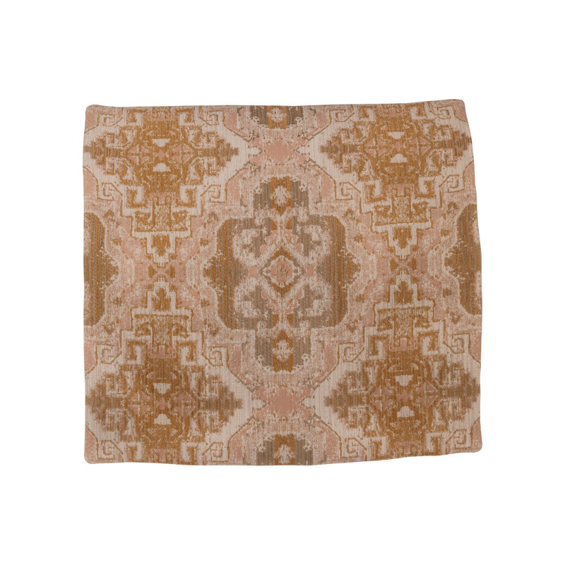 Accent Pillow In Wells Velvet Blush, Blush Jacquard Damask
