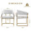 Upholstered Metal Armchair-792897552