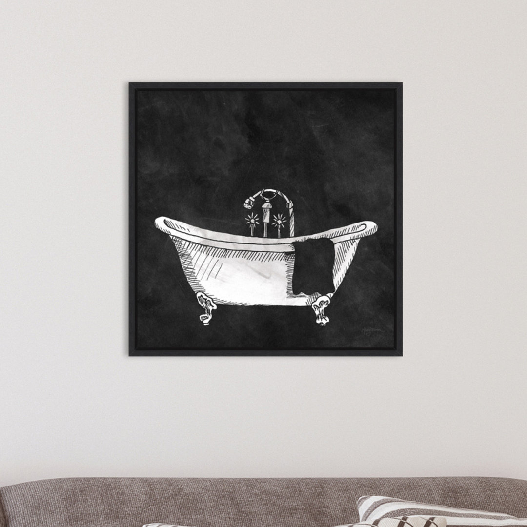 " Chalkboard Tub (Bath) " by Mary Urban Painting Print One Allium Way®