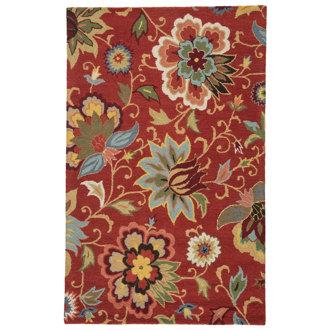 Schupple Wool Floral Indoor Rug Lark Manor™ Rug 