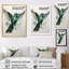 «Deux colibris gris sarcelle» - reproduction sur toile-2060435275-2060435272