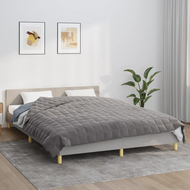 Abderahmane Throw Blanket, Grey, 200W x 225 L