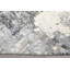 Tapis moderne 180 x 270 cm en laine, bambou et soie gris ivoire, noué à la main