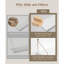 Tablettes flottantes pour le mur, étagères murales métalliques dorées et blanches, étagères pour la cuisine de la chambre à coucher, bibliothèque chic en bois massif et métal, ensemble de 2