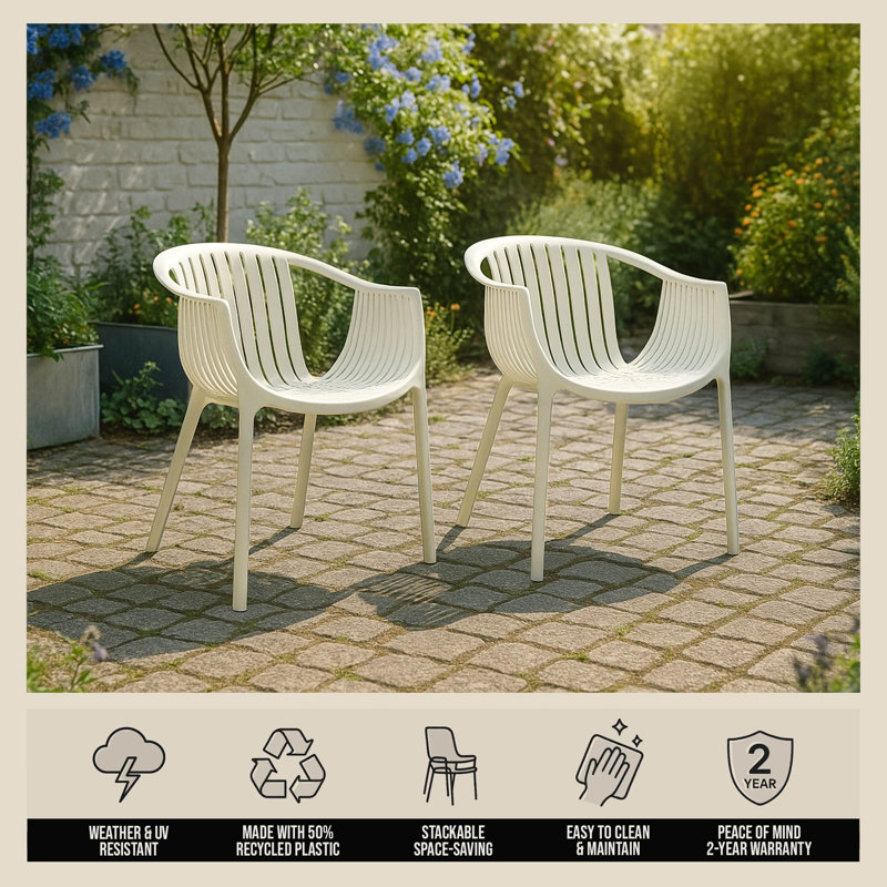 Chaise de patio Patrioflare Capri, 2PK, crème, Beige