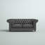 Causeuse Chesterfield 80 po Navas