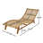 Elanora Outdoor Acacia Wood annd Wicker Woven Sun Lounger-1001741842