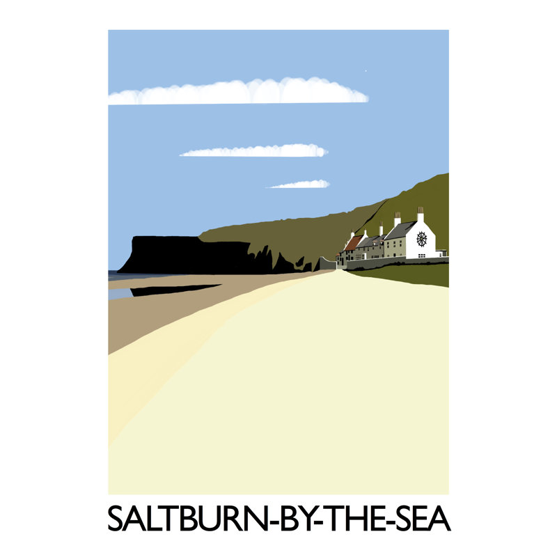 'Saltburn-by-the-Sea 3' by Richard O'Neil - Print, No Frame, 40 cm H x 30 cm W x 1 cm D